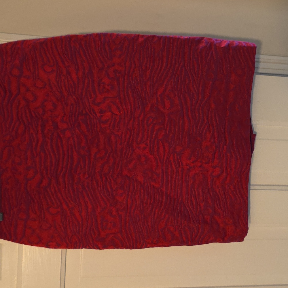 The Limited Red and Purple Skirt